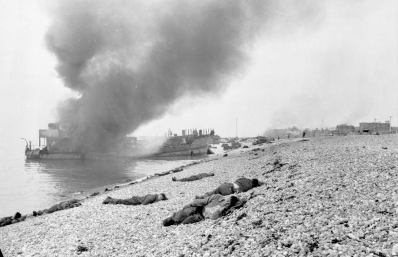 Dieppe dead and wounded